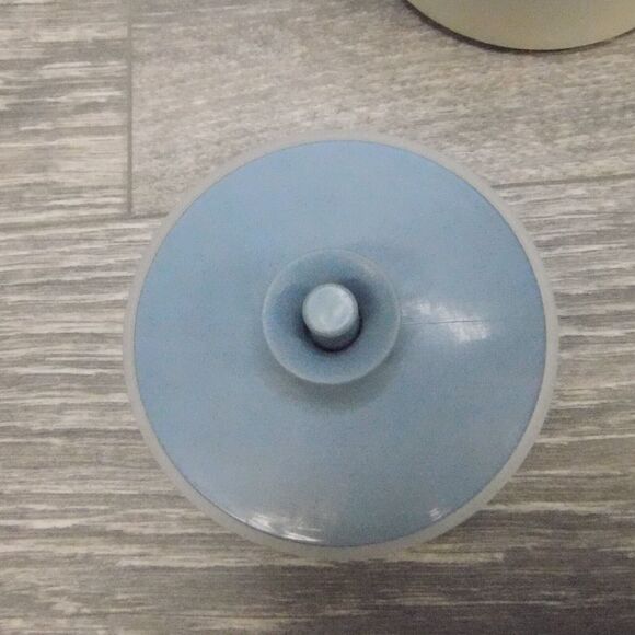 Vintage Tupperware Creamer Sugar Pitcher Food Storage Set Tea Bundle Beige Blue - Picture 6 of 16